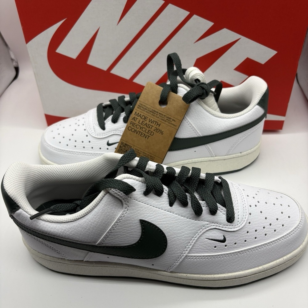 Nike Court Vision Lo NN White/Green Sail Low-Top Shoes FV9952-101 Womens Size 10